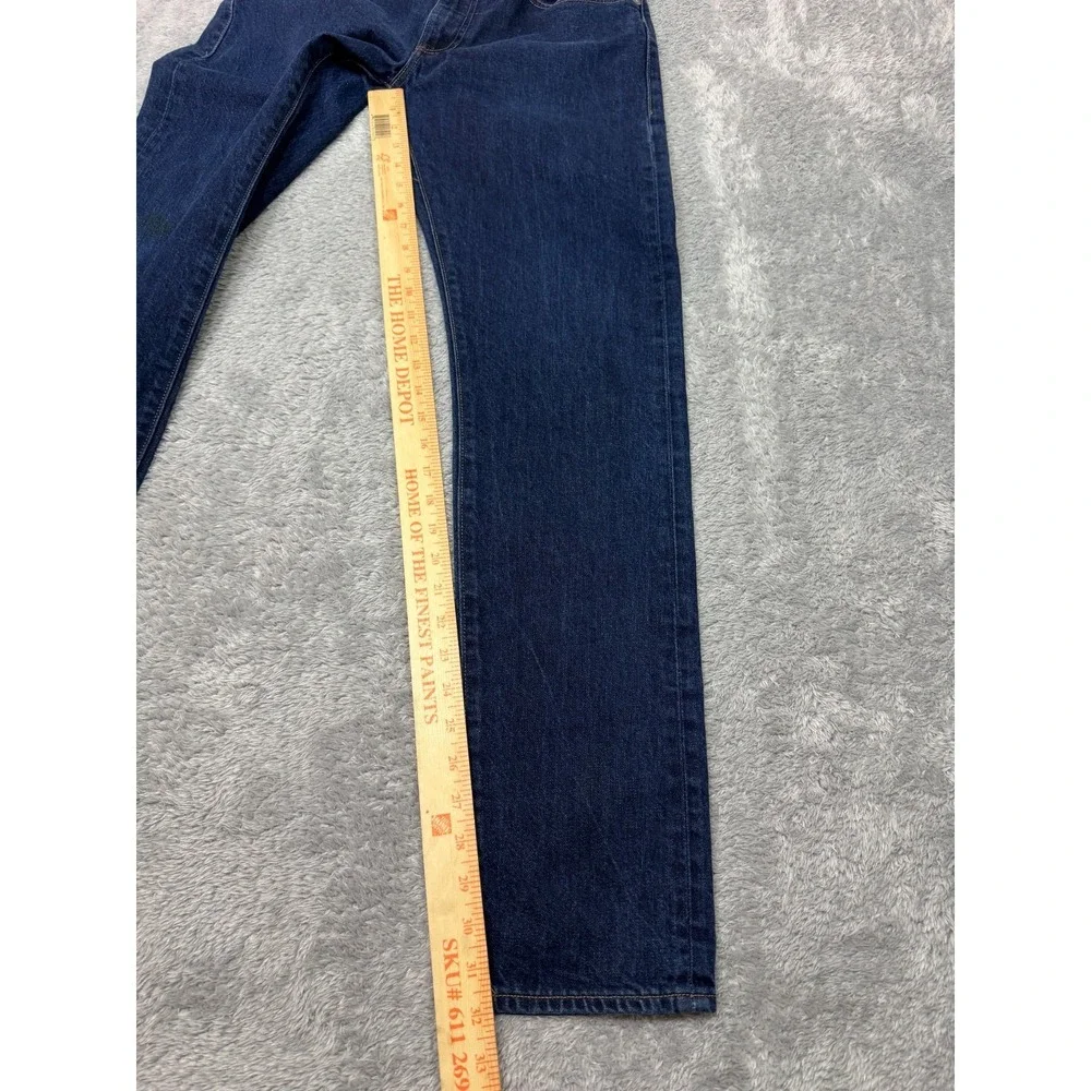 Levis 512 Jeans Mens 32x32 Blue Slim Taper Made & Crafted Organic Cotton Denim